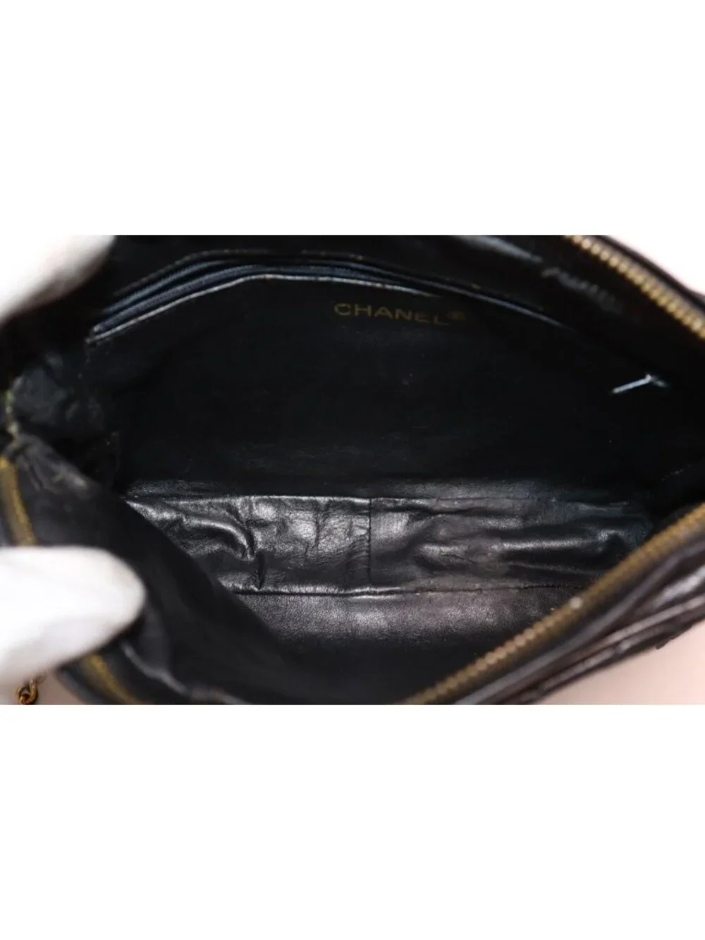 Chanel Quilted Lambskin Chain Shoulder Bag